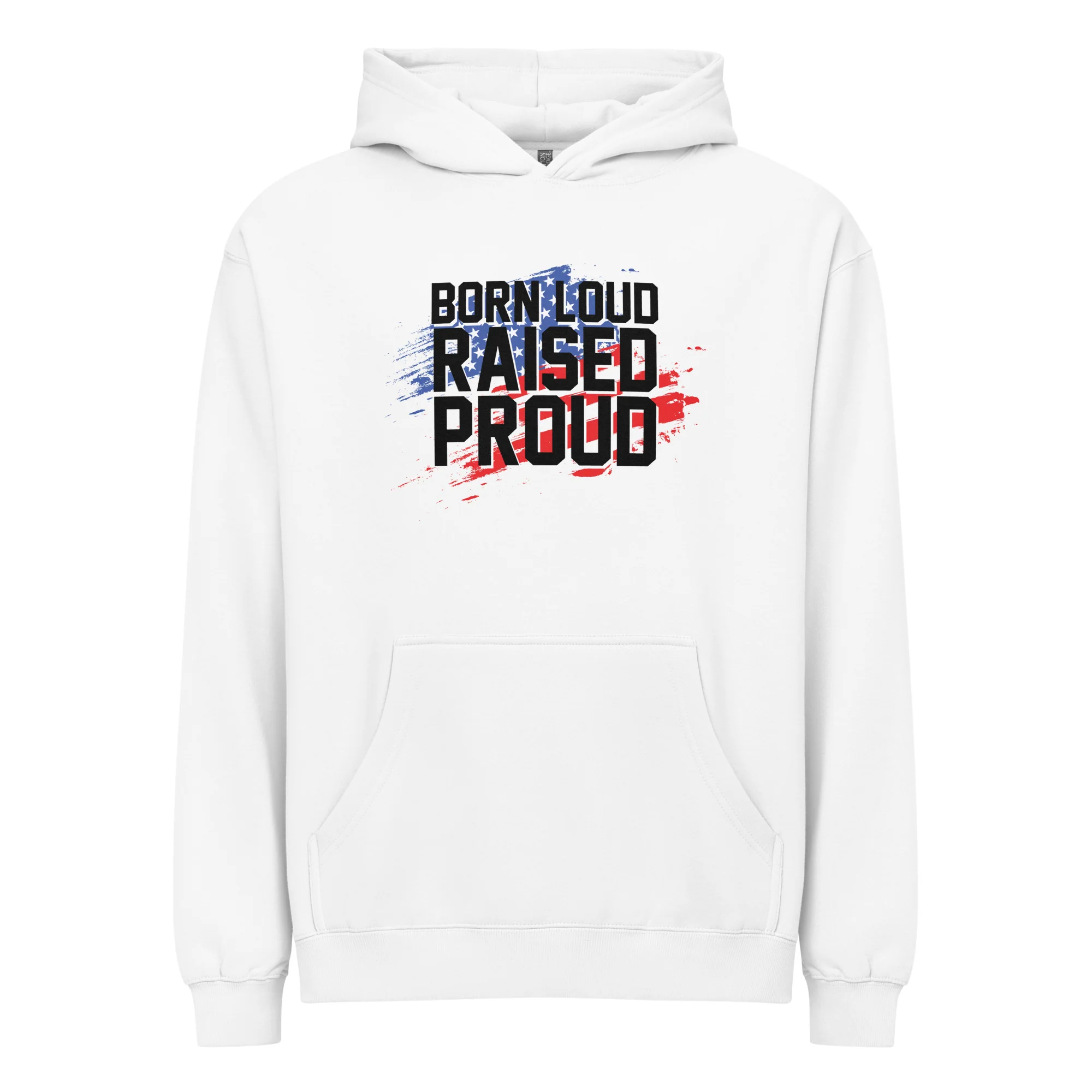 Born Loud Raised Proud Men’s box hoodie - Image 3