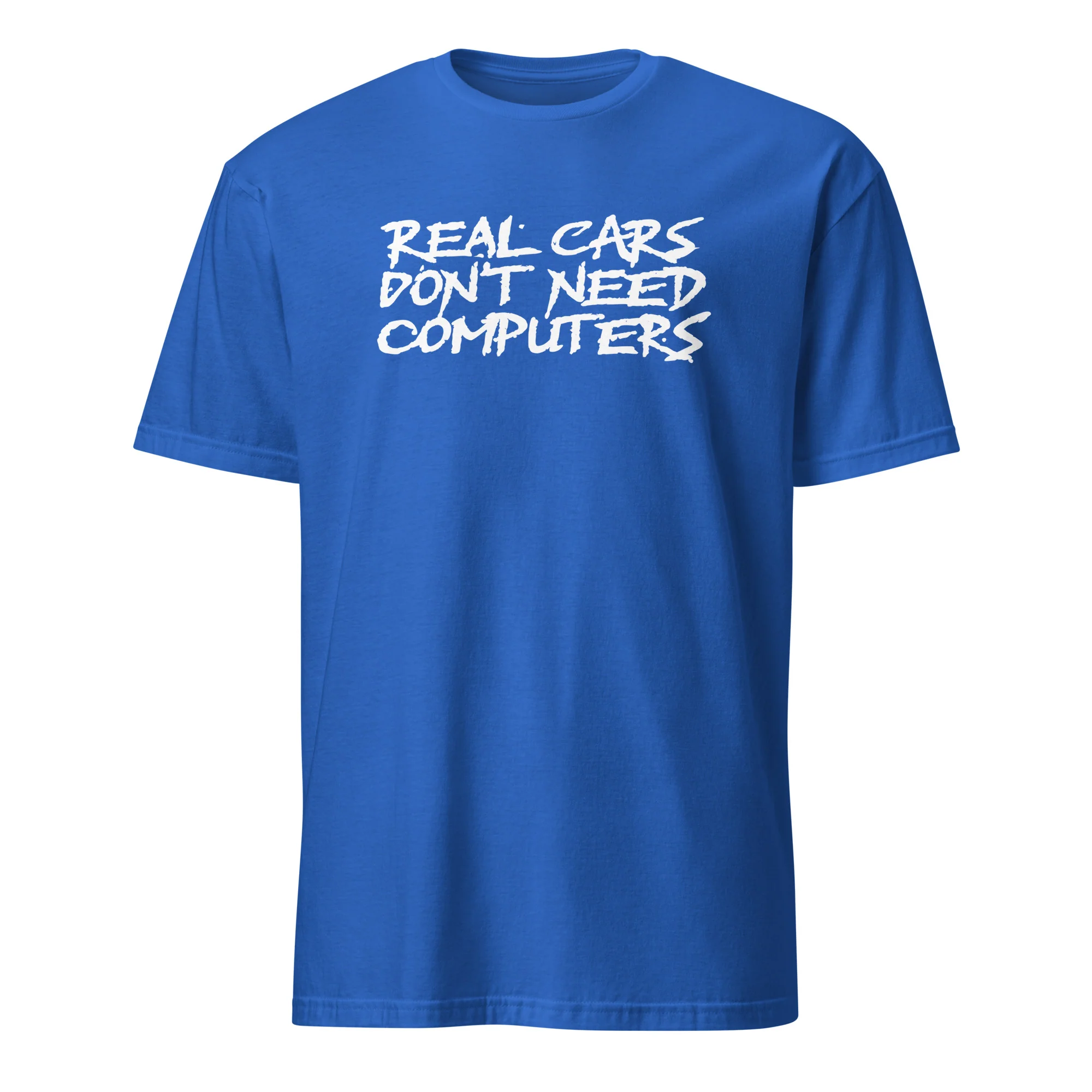 Real Cars Don't Need Computers Short-Sleeve Unisex T-Shirt - Image 8