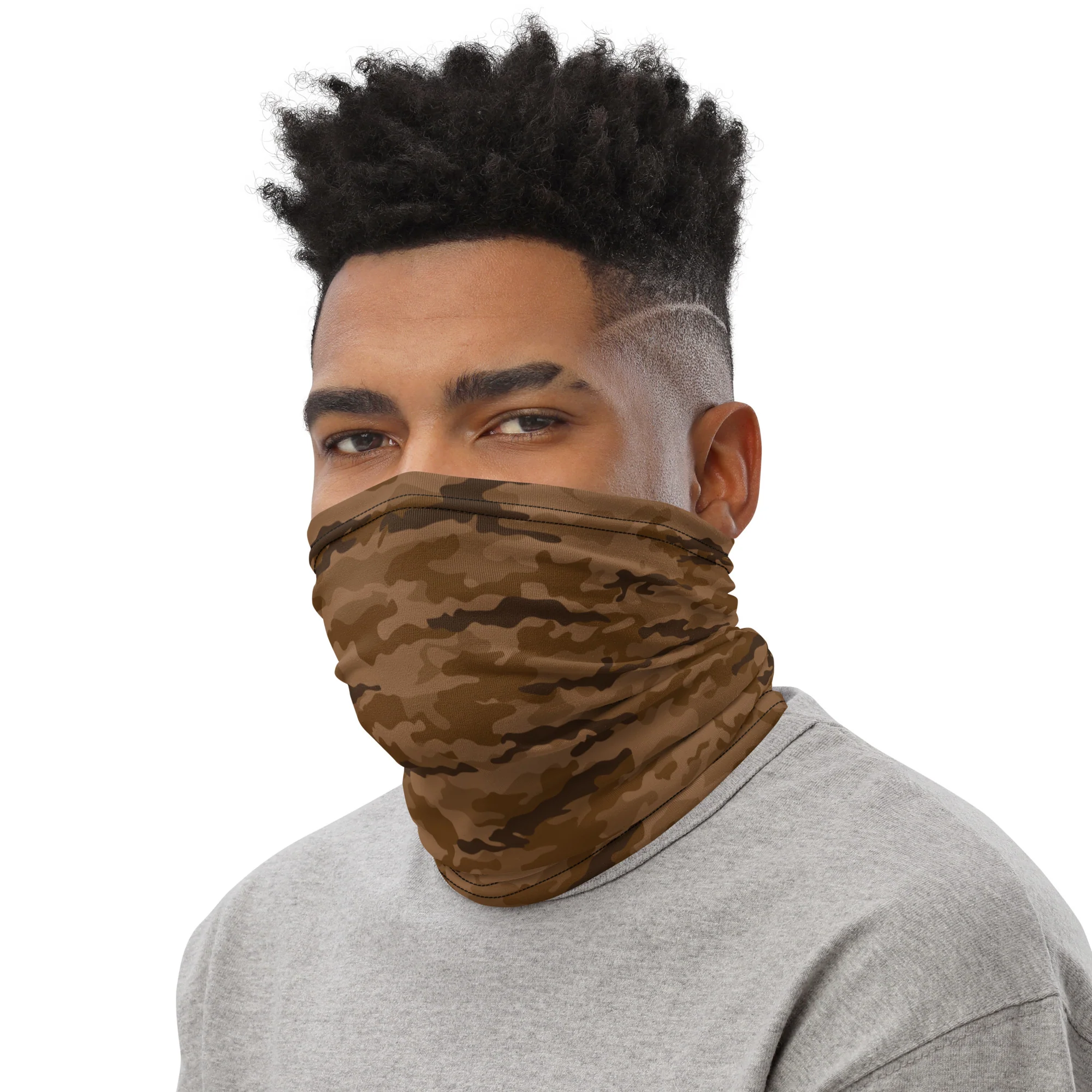 SJ Camo Brown Neck Gaiter - Image 3