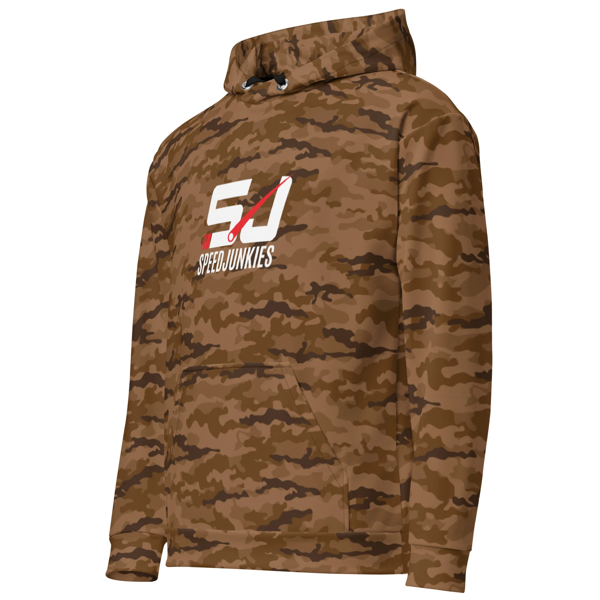 SJ CAMO Brown Unisex cotton hoodie - Image 3