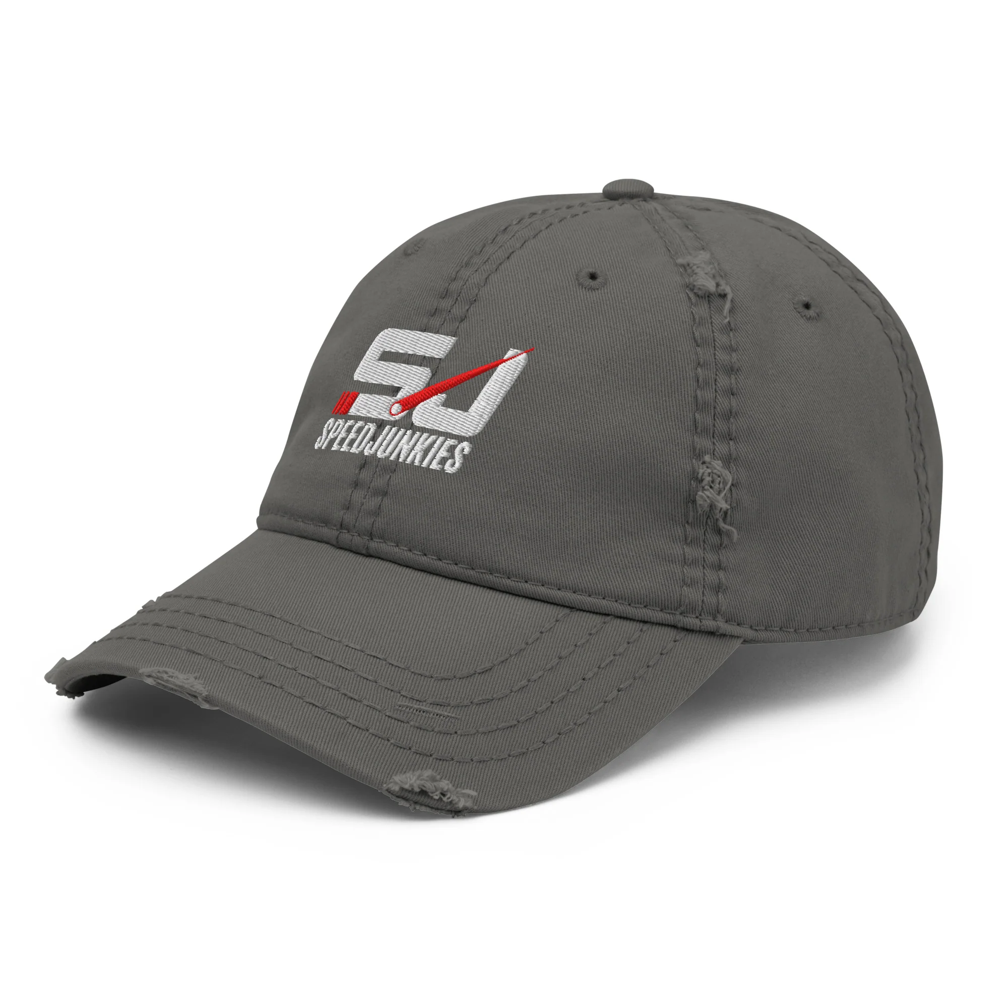 SJ Distressed Embroidered Dad Hat - Image 11