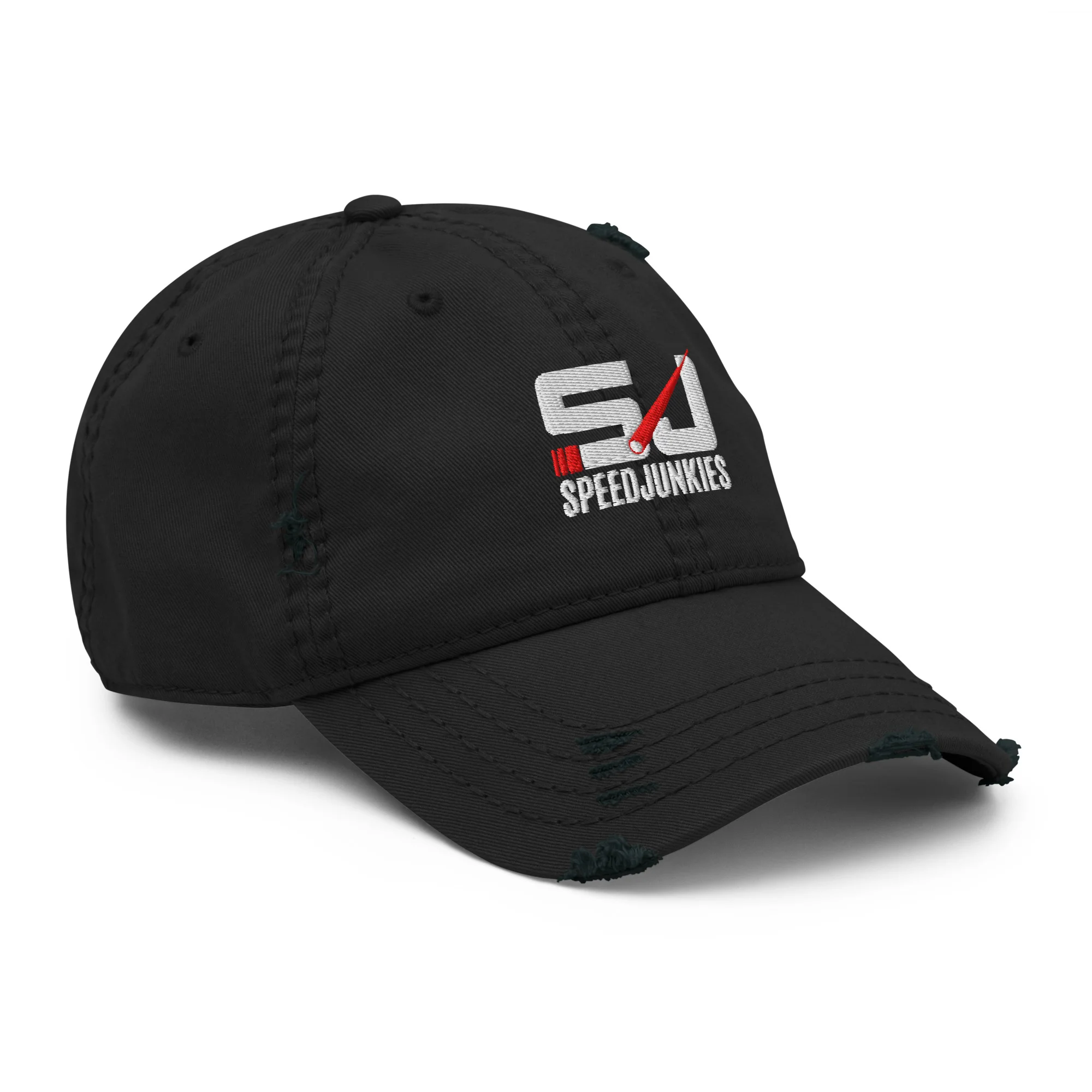 SJ Distressed Embroidered Dad Hat - Image 4