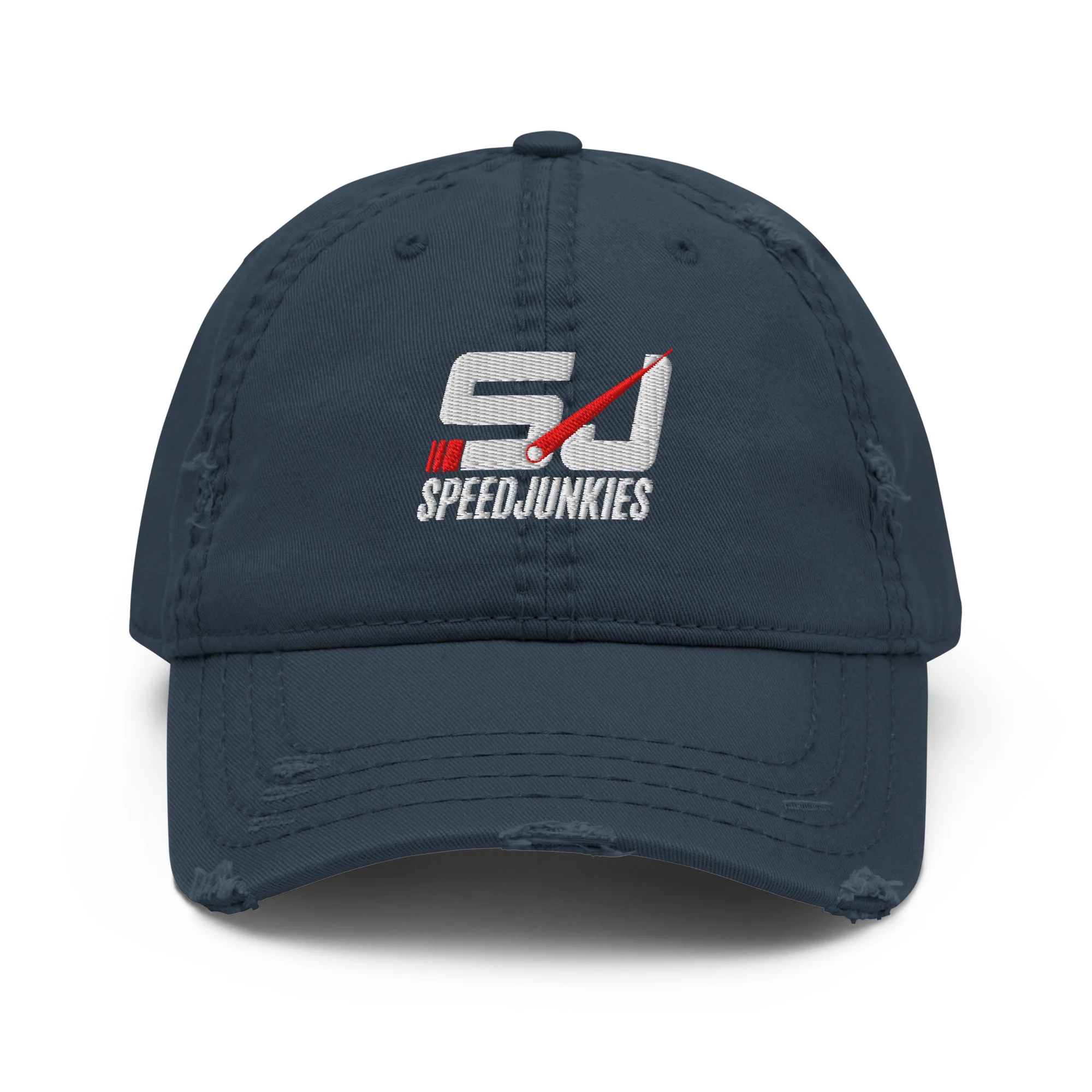 SJ Distressed Embroidered Dad Hat - Image 5