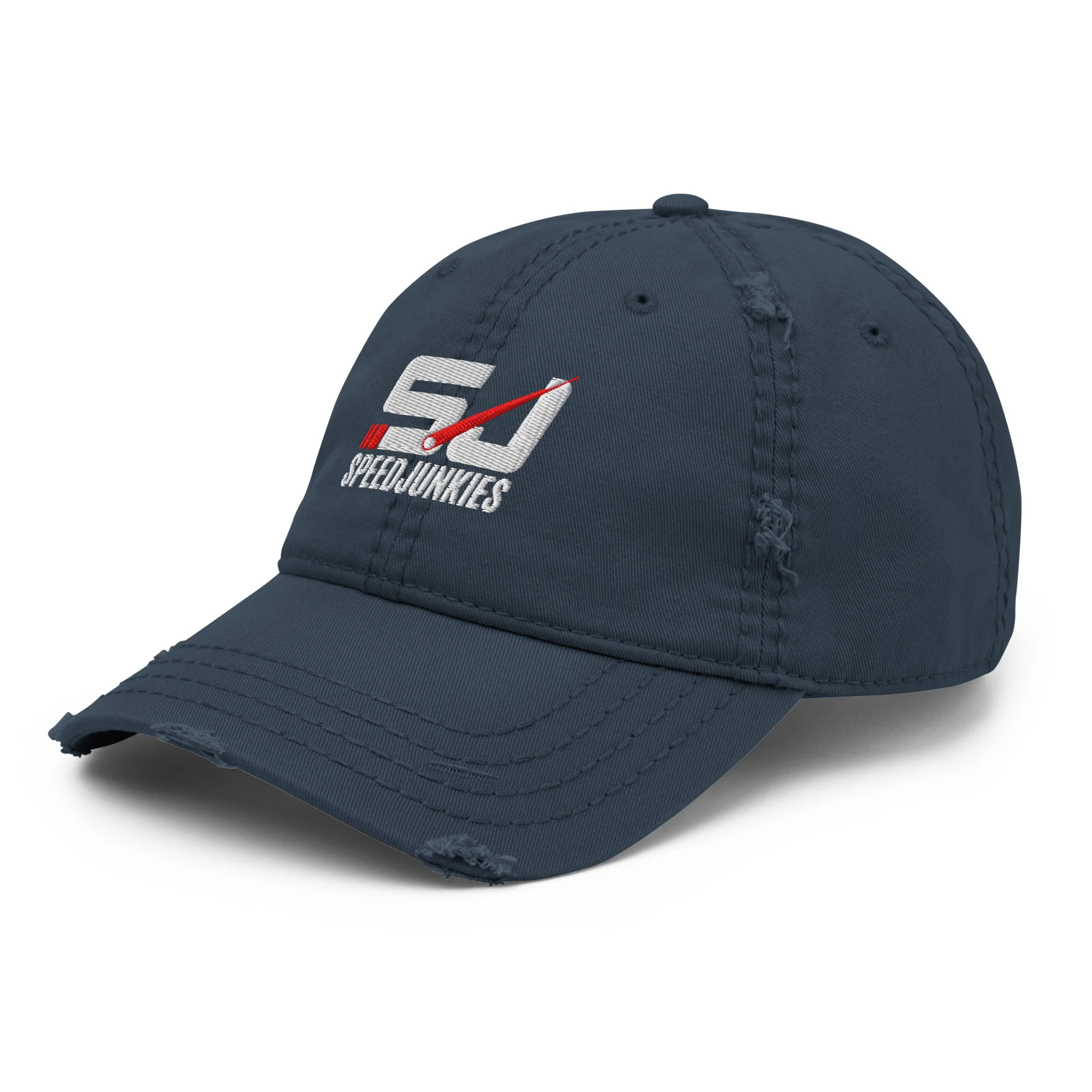 SJ Distressed Embroidered Dad Hat - Image 7
