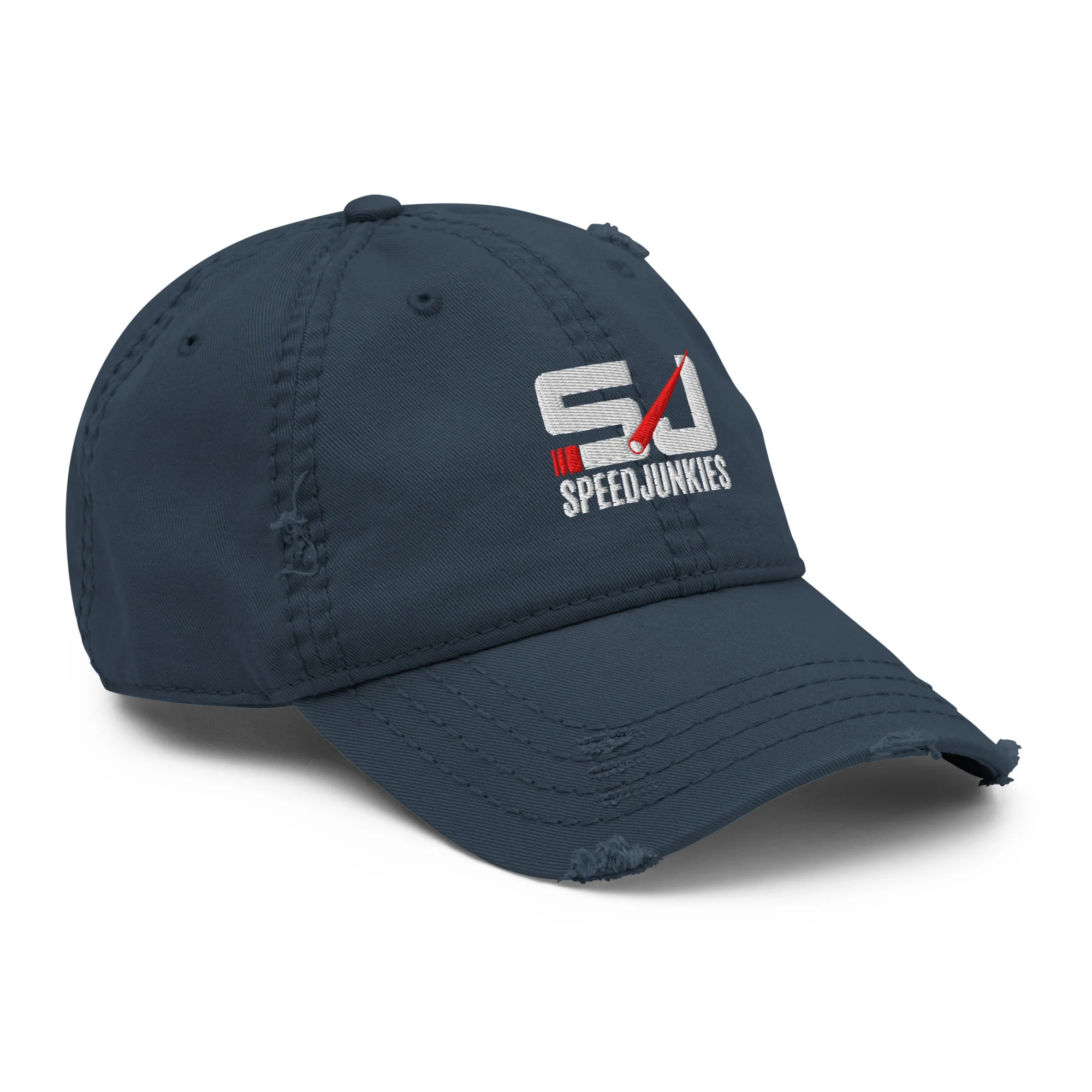 SJ Distressed Embroidered Dad Hat - Image 8