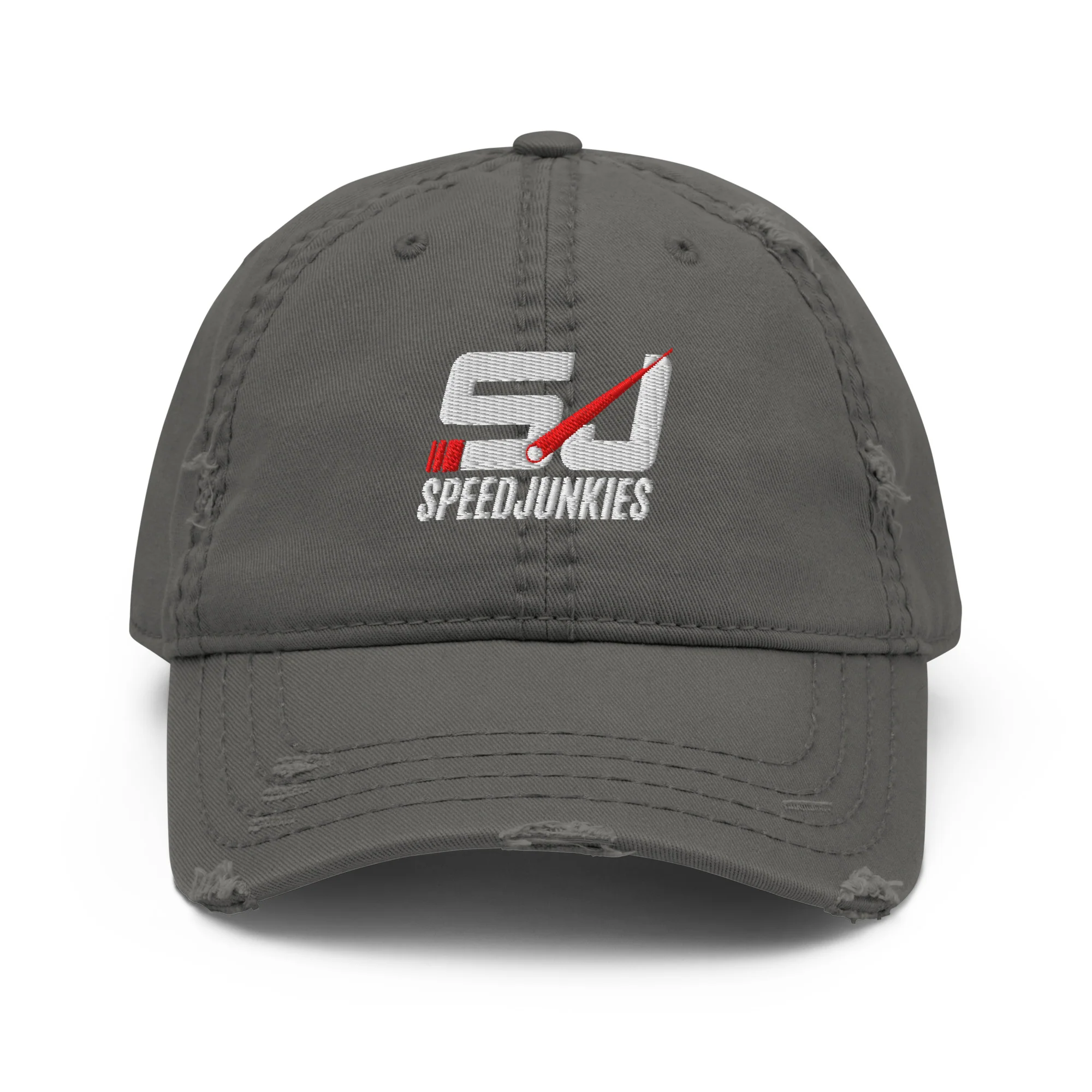 SJ Distressed Embroidered Dad Hat - Image 9
