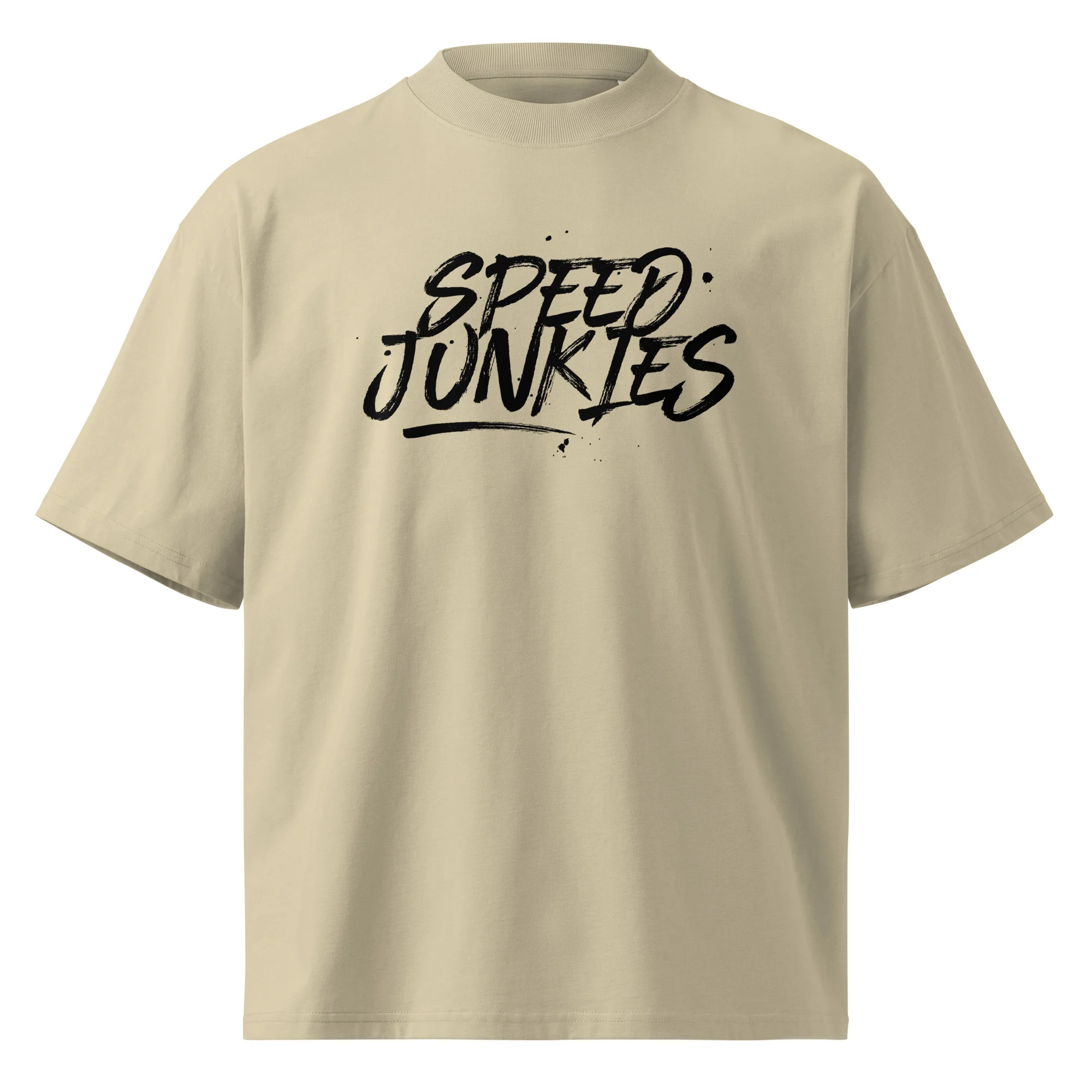 Unisex organic oversized high neck t-shirt - Image 3