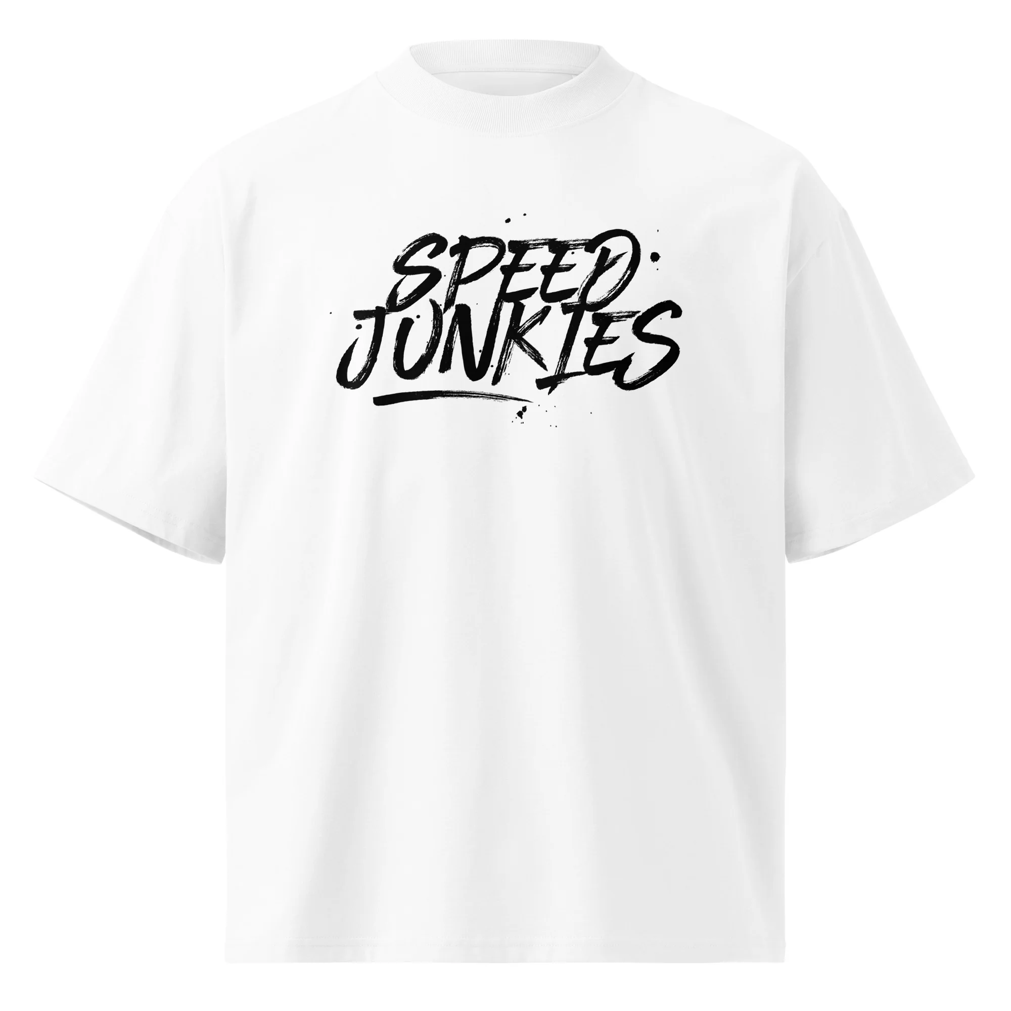 Unisex organic oversized high neck t-shirt - Image 5